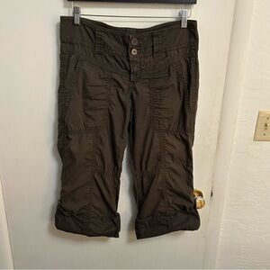 Y2K Billy Blues capri Pants Convertible Womens 6 Roll-Tab to Crop Ruched USA